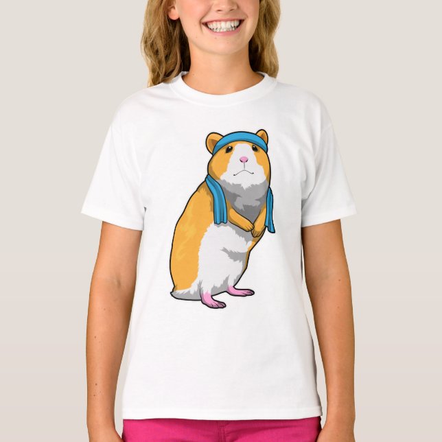 Camiseta Hamster em Malhação com Toalha (Frente)
