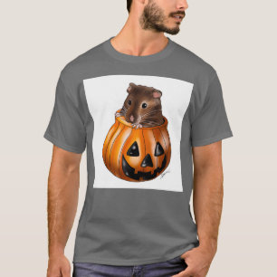 Camiseta Hamster em uma obra de arte original de abóbora fe