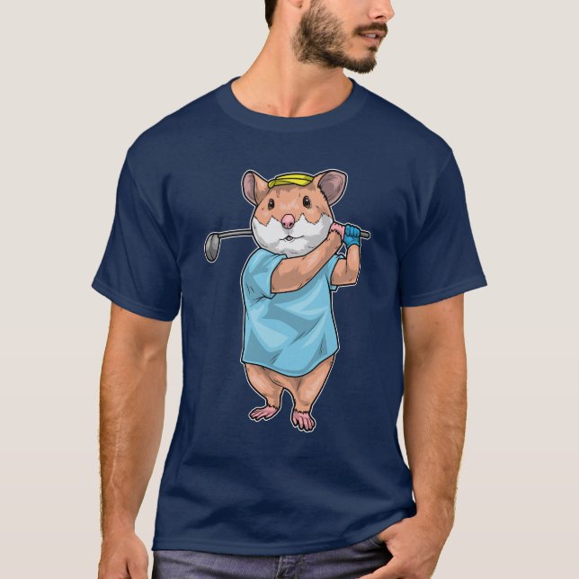 Camiseta Hamster Golf Golf Club (Frente)