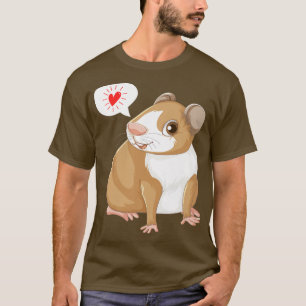 Camiseta Hamster Guiné Pig Tee Girls Guineapig Oferece Mulh