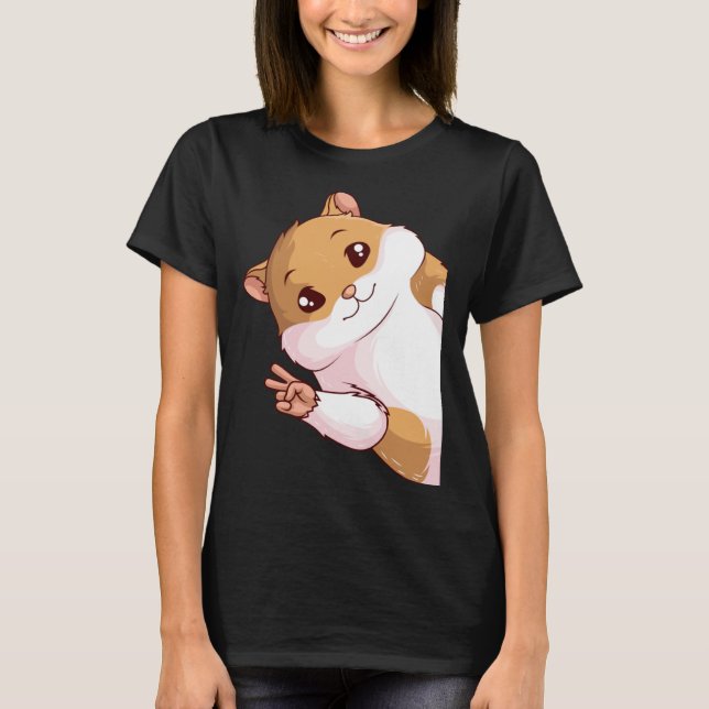 Camiseta Hamster Hammy Women Kids Boys Girls (Frente)