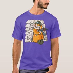 Camiseta Hamster Hospedando Papel de Banheiro Engraçado Esc