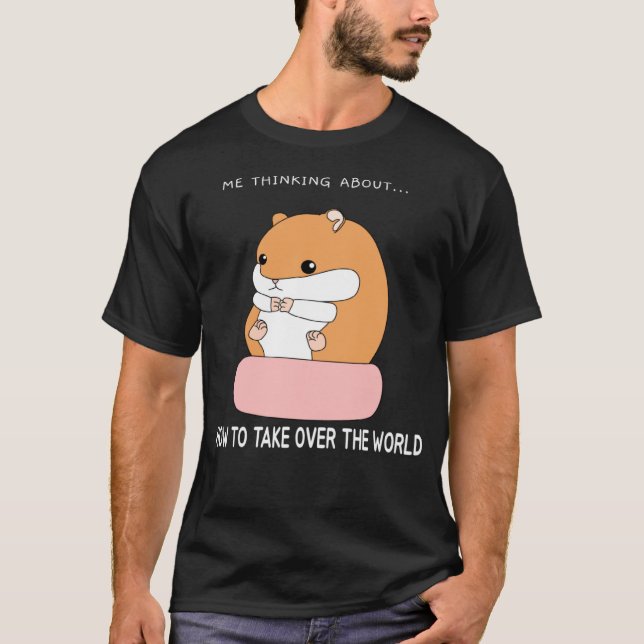 Camiseta Hamster How to Take Over the World (Frente)