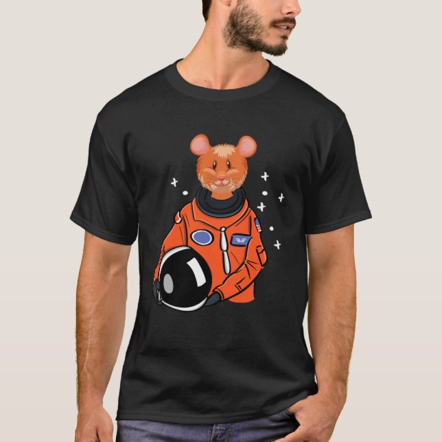 Camiseta Hamster in Space Astronaut (Frente)