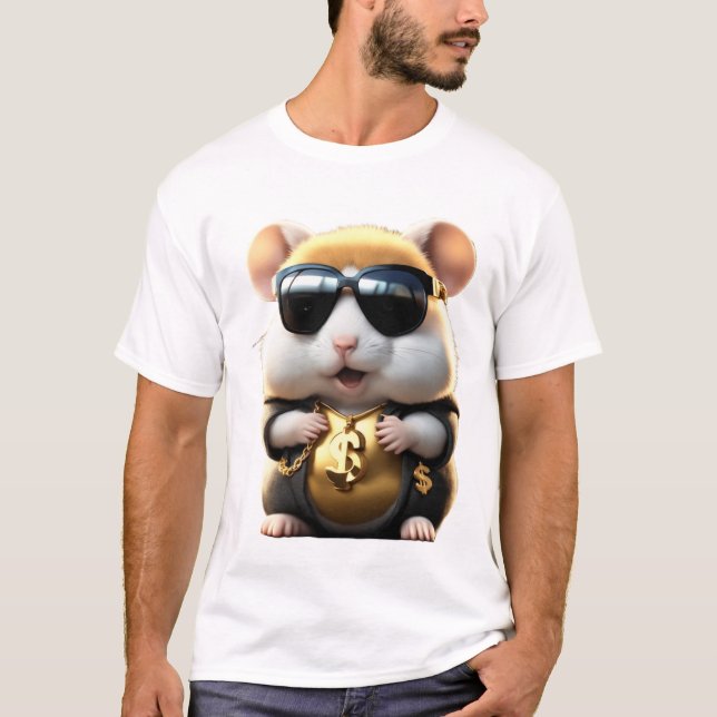 Camiseta Hamster legal, Bonito E Fluffy (Frente)