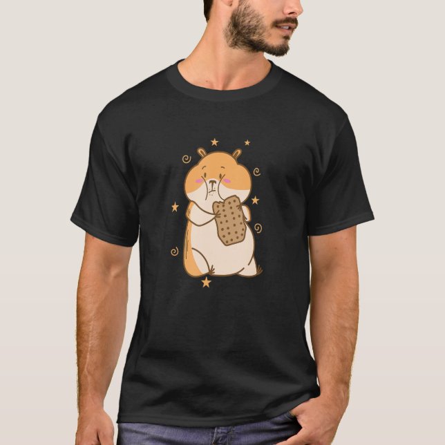 Camiseta Hamster loves Cookies Rodent Pet (Frente)