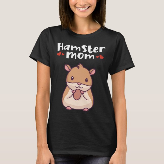 Camiseta Hamster Mãe anão Ouro sírio Hamster europeu (Frente)