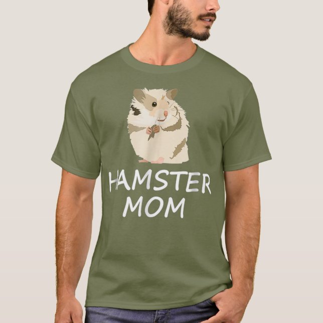 Camiseta Hamster Mãe Cute Hamster Lover (Frente)