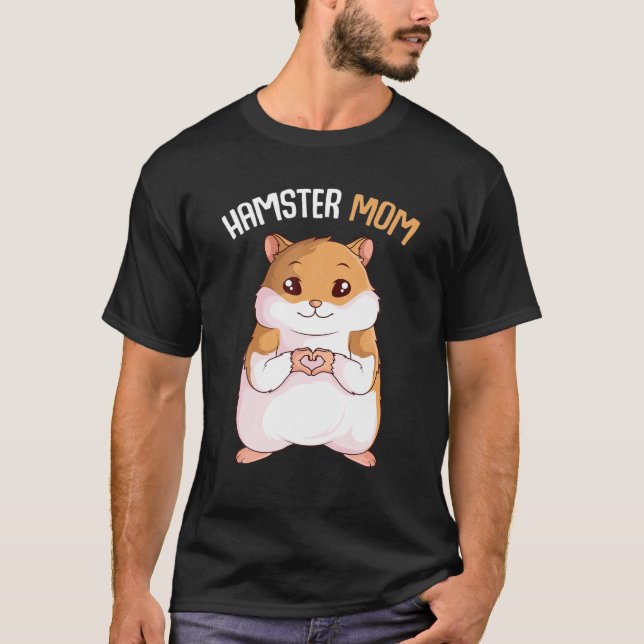 Camiseta Hamster Mãe Hammy Girls Women (Frente)