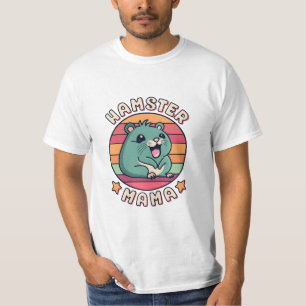 Camiseta Hamster Mamãe Fofa Kawaii Roedor Mãe