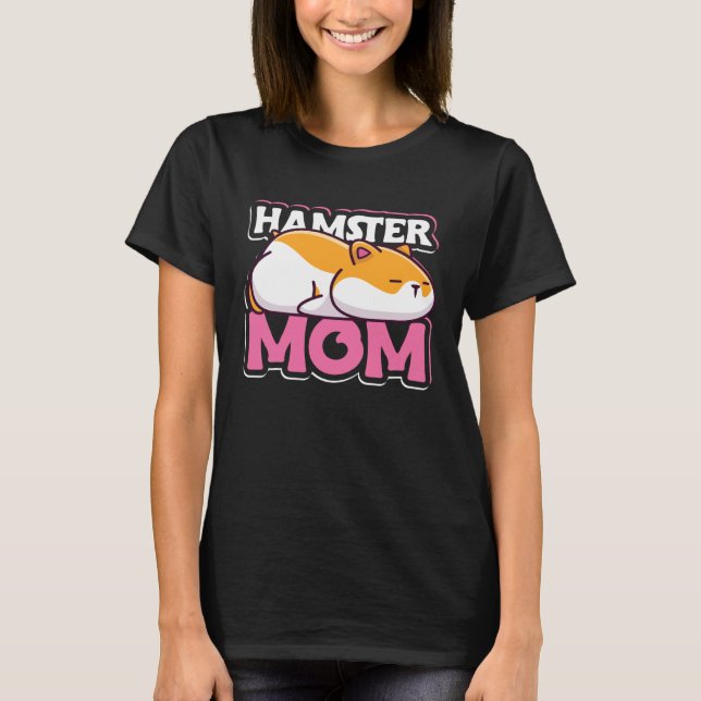 Camiseta Hamster Mom Dwarf Syrian European Golden Lover Ham (Frente)