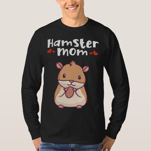Camiseta Hamster Mom Dwarf Syrian Golden European  Hamster (Frente)