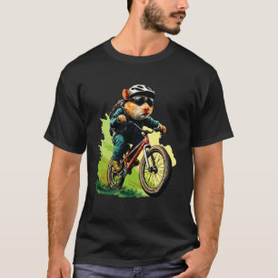 Camiseta Hamster Montanha Bicicleta Ciclista Hamster