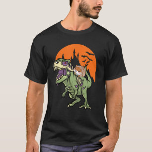 Camiseta Hamster Mummy Ride Dinosaur Halloween Para Garota