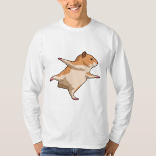 Camiseta Hamster nas Pernas Estressantes de Yoga