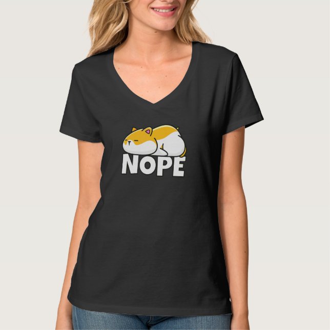 Camiseta Hamster Nope (Frente)