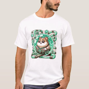 Camiseta Hamster Pilots a Futurística