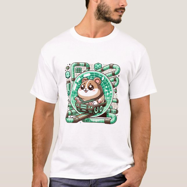 Camiseta Hamster Pilots a Futurística (Frente)