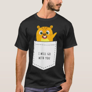 Camiseta Hamster Pocket Eu Irei Com Você Rato Rodado