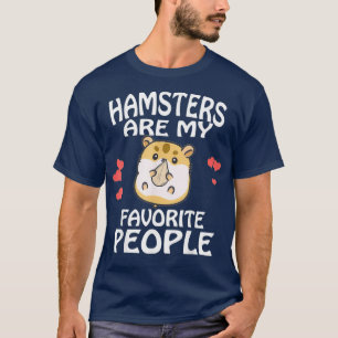 Camiseta Hamster São Minhas Pessoas Favoritas Engraçadas