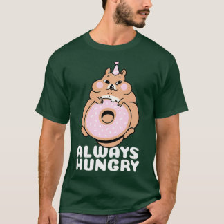 Camiseta Hamster Sempre Fome Com Presente De Rosquinha (2)