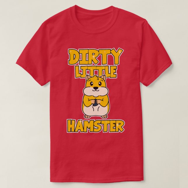 Camiseta Hamster Sujo Pequeno (Frente do Design)