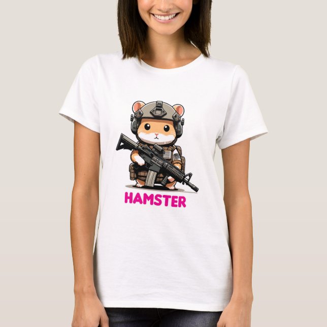 Camiseta Hamster Tático (Frente)
