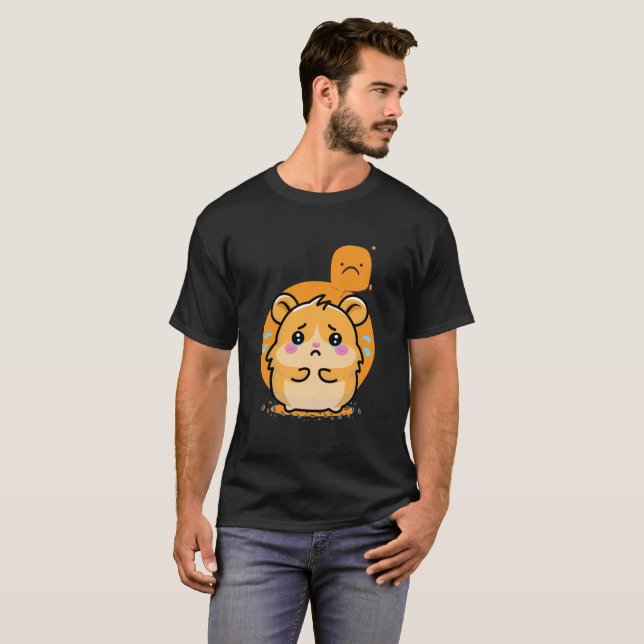 Camiseta hamster triste (Frente Completa)