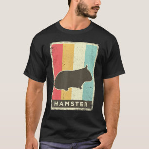 Camiseta Hamster Vintage Retro Poster Animal