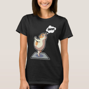 Camiseta Hamster Yoga Possui ginástica esportiva Ohm Heartb