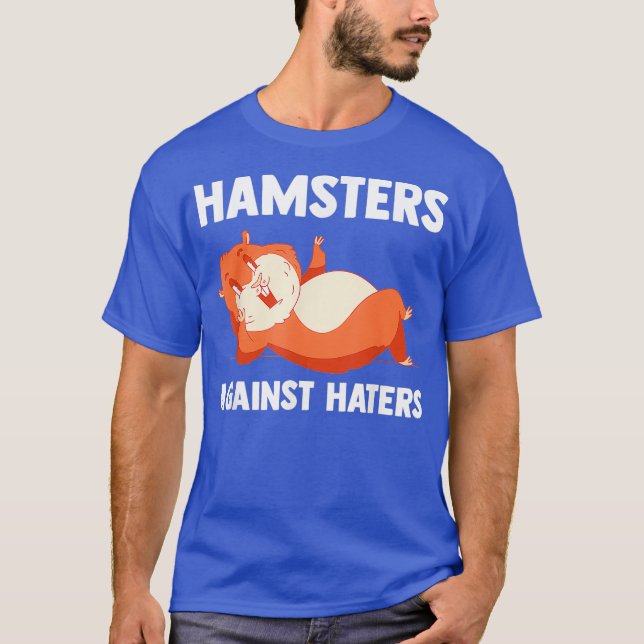 Camiseta Hamsters Contra Hamster Fans Hamster (Frente)