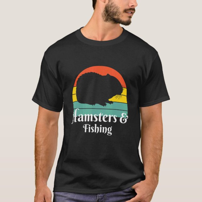 Camiseta Hamsters E Pescador De Pesca (Frente)