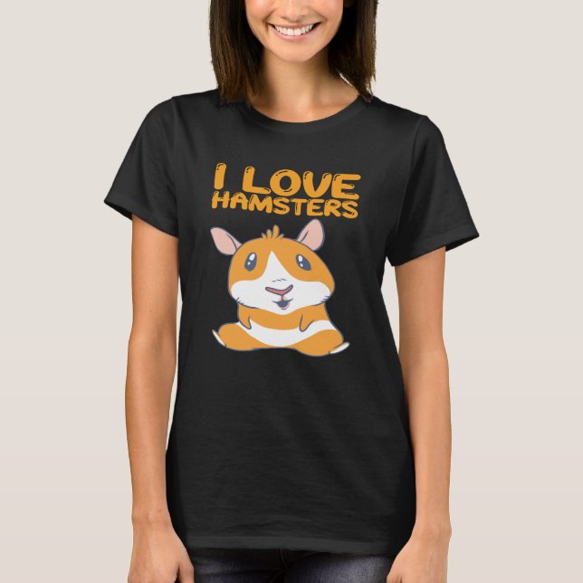 Camiseta Hamsters - Eu Amo Hamsters (Frente)
