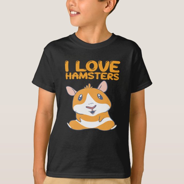 Camiseta Hamsters - Eu Amo Hamsters (Frente)