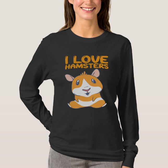 Camiseta Hamsters - Eu Amo Hamsters (Frente)
