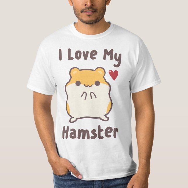 Camiseta Hamube I Love My Hamster Cute Hammy  (Frente)