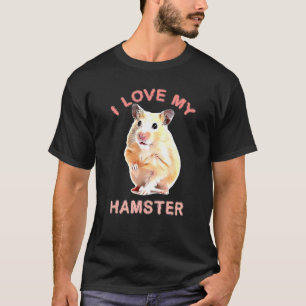 Camiseta Hamube I Love My Hamster Hamster Hamzil