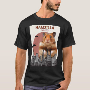 Camiseta Hamzilla De Hamster - Bonita Para Hamster