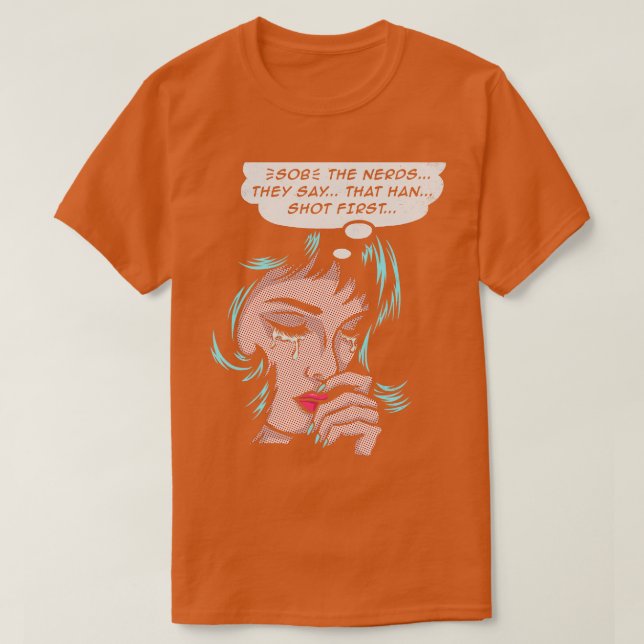 Camiseta Han Shot First 1 (Frente do Design)