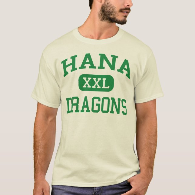 Camiseta Hana - dragões - segundo grau de Hana - Hana Havaí (Frente)