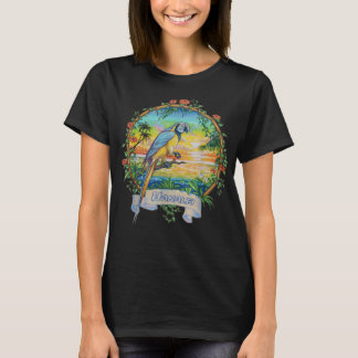 Camiseta Hanalei, Kauai Vintage Sunset Vacinação de Papagai