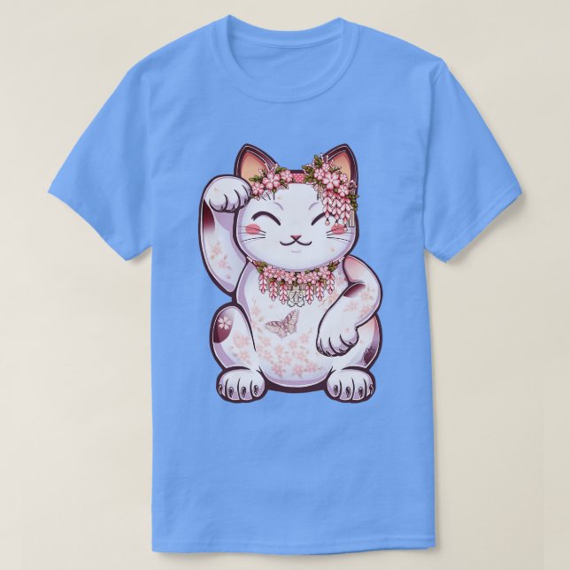 Camiseta Hanami Maneki Neko Shun (Frente do Design)
