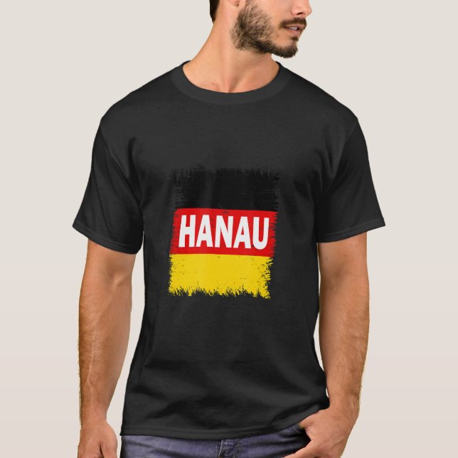 Camiseta Hanau Alemanha com bandeira alemã (Frente)