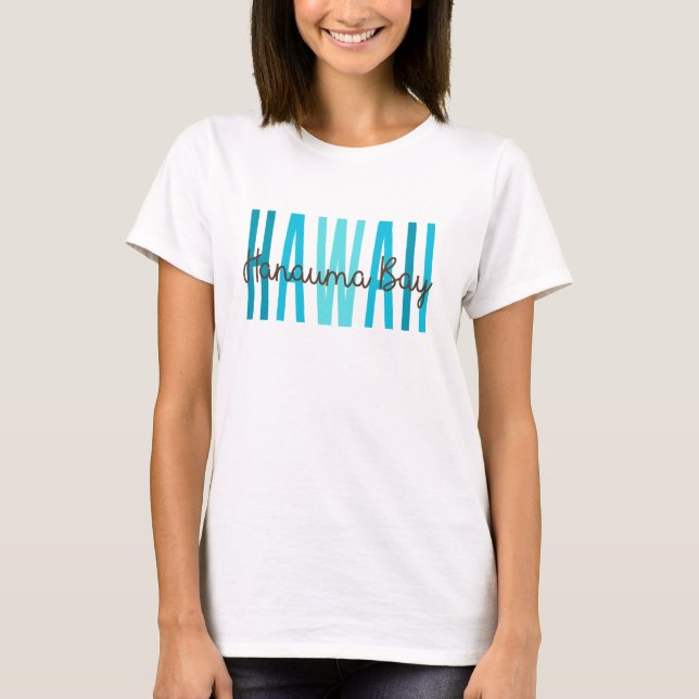 Camiseta Hanauma Bay Hawaii (Oceano) (Frente)
