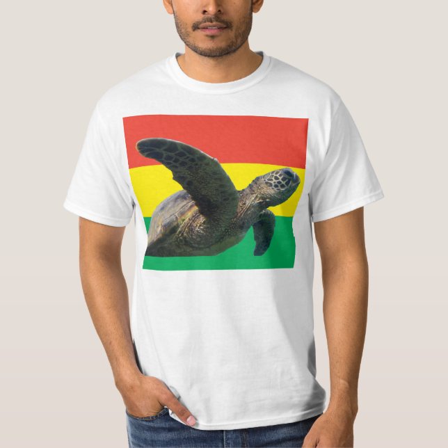 Camiseta Hanauma Bay Oahu Reggae Hawaii Turtle (Frente)