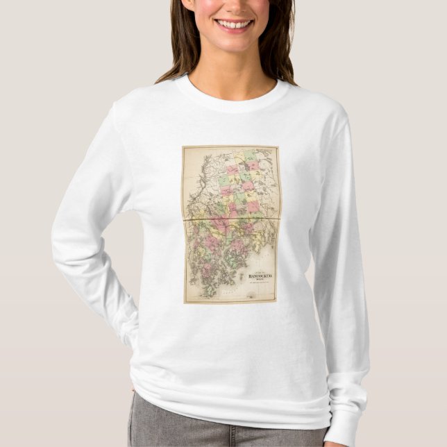 Camiseta Hancock Co, Maine (Frente)