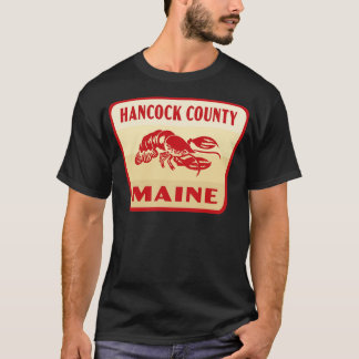 Camiseta HanCounty Maine Retro Crachá Tan
