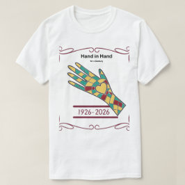 Camiseta Hand in Hand for a Century Black History Mosaic Sh