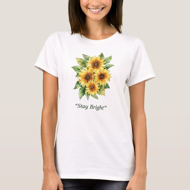Camiseta Hand-Painted Floral Summer Design (Frente)