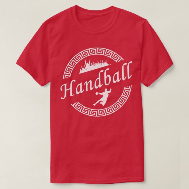 Camiseta Handball Ball Ball Sports Team (Frente do Design)